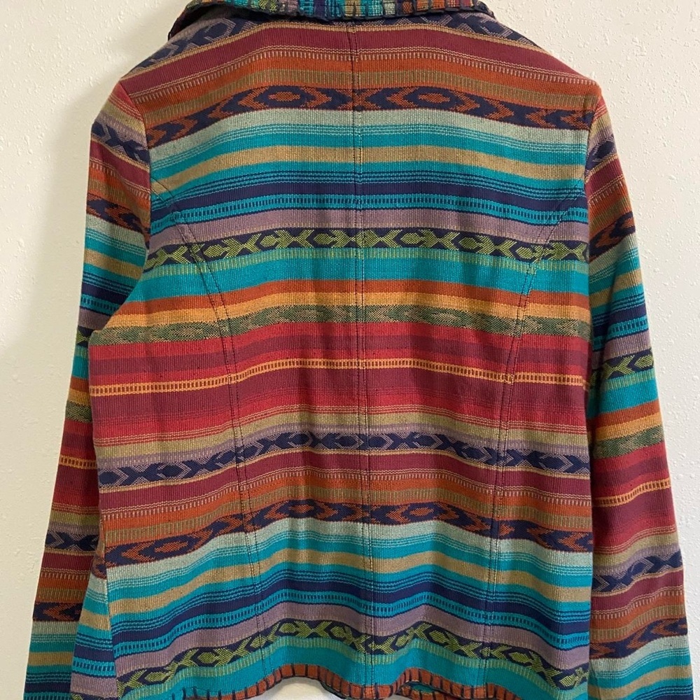 Vintage Tapestry Vibrant Multicolored
Patterned Blazer - Picture 7 of 7